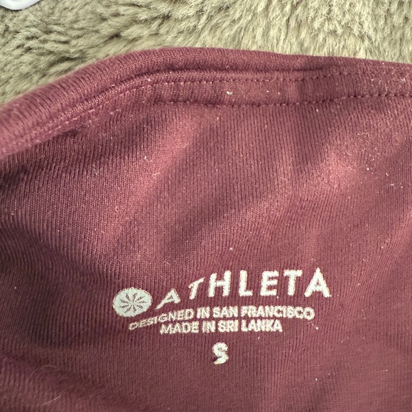 Athleta Maroon Leggings, size Small - Picture 2 of 2